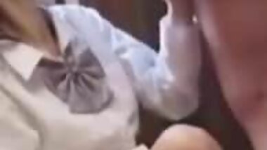 Intimate moments in the hallway...