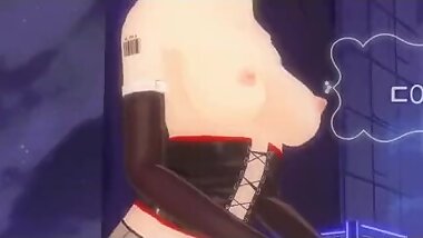 VR Futanari Sexaroid Momiji 3D Hentai Pegging Urethra Cowgirl Threesome